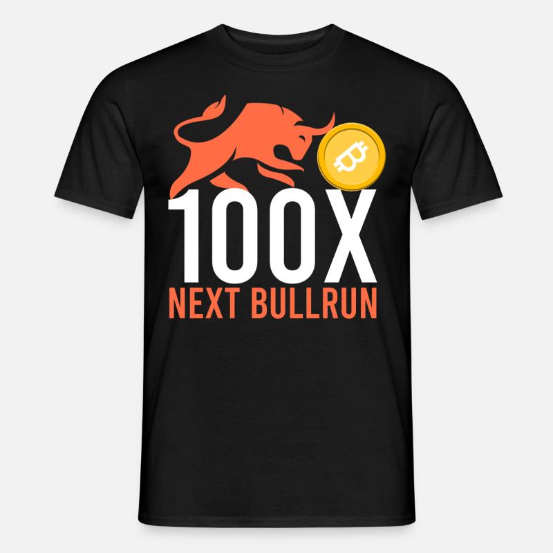 100x nächster Bullrun - Männer T-Shirt - Schwarz
