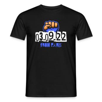 MMA 03.09.22 aus Paris - Mixed Martial Arts - Männer T-Shirt - Schwarz - Vorne - AI Model Male 178 light (178cm)