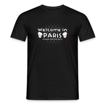 Welcome in Paris - mma octagon - Men's T-Shirt - black - Front - AI Model Male 178 light (178cm)