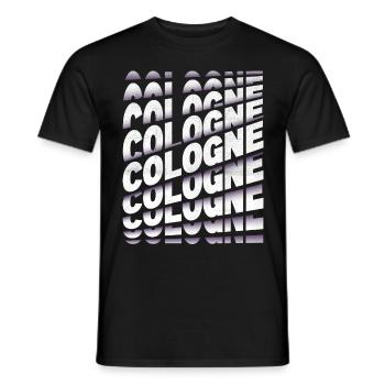 Cologne Cologne Allemagne City Font Skyline - T-shirt homme - noir - Devant - AI Model Male 178 light (178cm)