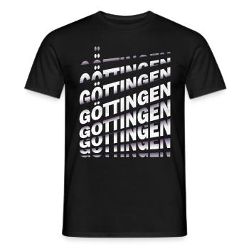 Göttingen Germany City Font Skyline Home - Men's T-Shirt - black - Front - AI Model Male 178 light (178cm)