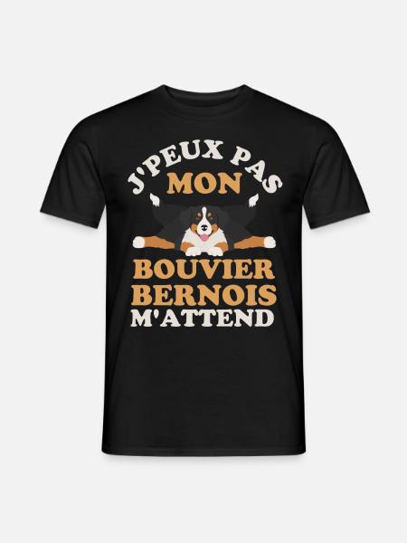 Bouvier bernois 1 - T-shirt homme - noir