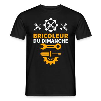 Bricoleur du dimanche 5 - T-shirt homme - noir - Devant - AI Model Male 178 light (178cm)