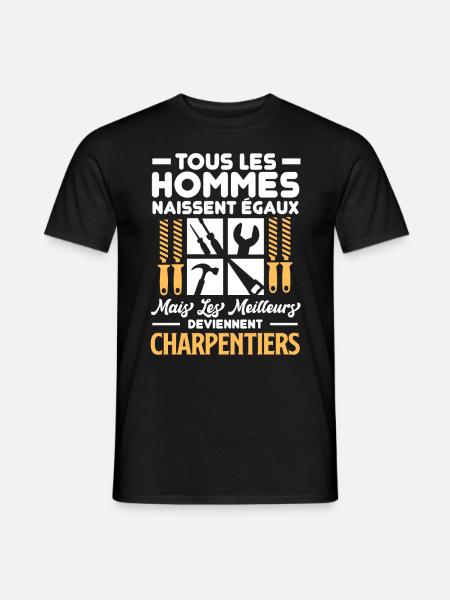 Charpentier - T-shirt homme - noir