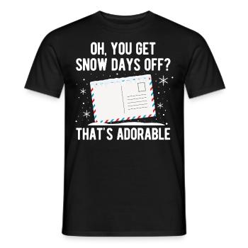 Briefträger Und Paket-Zusteller Für Postboten - Männer T-Shirt - Schwarz - Vorne - AI Model Male 178 light (178cm)