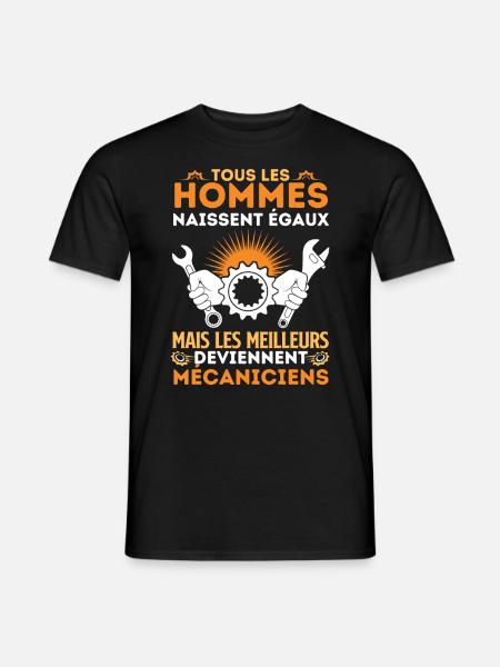 Mécanicien 7 - T-shirt homme - noir