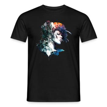 Anime No16 - Männer T-Shirt - Schwarz - Vorne - AI Model Male 178 light (178cm)