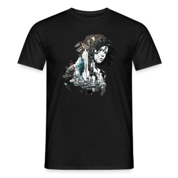 Anime No25 - Männer T-Shirt - Schwarz - Vorne - AI Model Male 178 light (178cm)