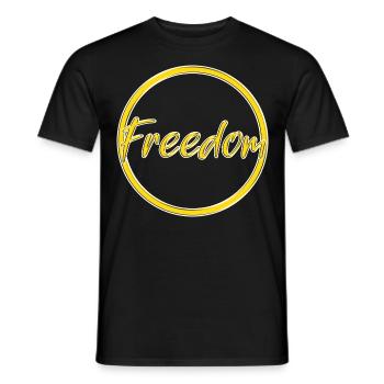 Liberté - T-shirt homme - noir - Devant - AI Model Male 178 light (178cm)
