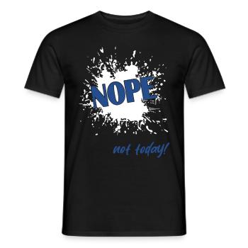 Nope - Männer T-Shirt - Schwarz - Vorne - AI Model Male 178 light (178cm)