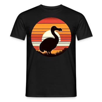 Dodo - Men's T-Shirt - black - Front - AI Model Male 178 light (178cm)