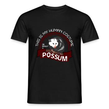 Opossum - Männer T-Shirt - Schwarz - Vorne - AI Model Male 178 light (178cm)