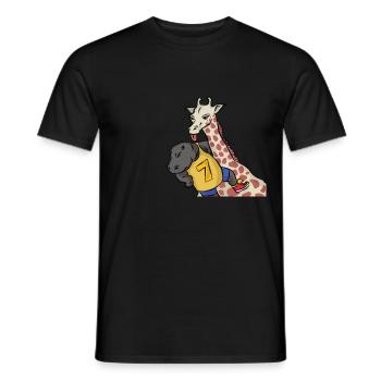 Girafffe - Men's T-Shirt - black - Front - AI Model Male 178 light (178cm)