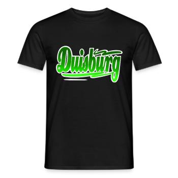 Duisburg - Männer T-Shirt - Schwarz - Vorne - AI Model Male 178 light (178cm)