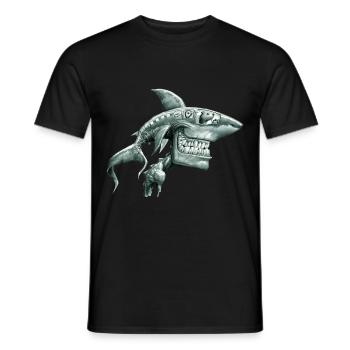 Requin Gobelin - T-shirt homme - noir - Devant - AI Model Male 178 light (178cm)