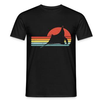 Mantarochen Retro Vintage Mantarochen Liebhaber - Männer T-Shirt - Schwarz - Vorne - AI Model Male 178 light (178cm)