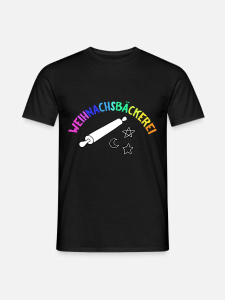 Weihnachtsbäckerei / Weihnachten, backen, Kekse - Männer T-Shirt - Schwarz