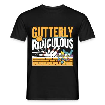Gutterly Ridiculous 4 - Männer T-Shirt - Schwarz - Vorne - AI Model Male 178 light (178cm)