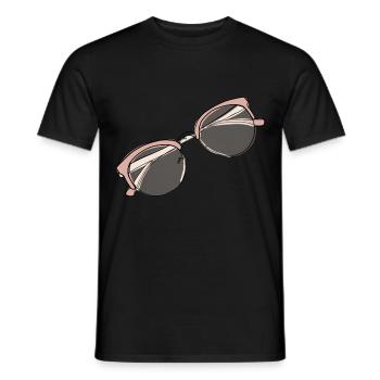 Lunettes Symbole Boho - T-shirt homme - noir - Devant - AI Model Male 178 light (178cm)