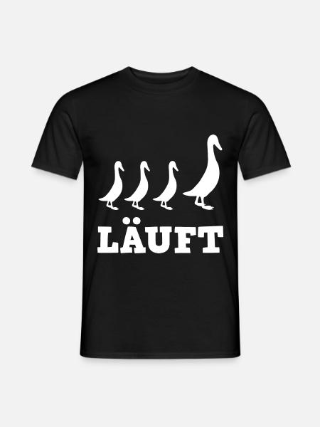 Laufente Laufentenzüchter Laufentenstall Enten - Männer T-Shirt - Schwarz