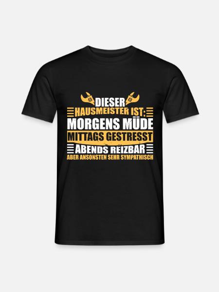 Hausmeister | Facility Manager Hauswart Beruf Job - Männer T-Shirt - Schwarz