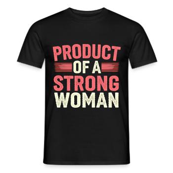 Product Of A Strong Woman 12 - Männer T-Shirt - Schwarz - Vorne - AI Model Male 178 light (178cm)