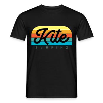 Kitesurfing Kitesurf Kitesurfer Kiteboard - Men's T-Shirt - black - Front - AI Model Male 178 light (178cm)