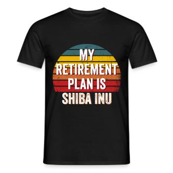 Shiba Inu Token - Shiba inu, Shiba inu crypto - Men's T-Shirt - black - Front - AI Model Male 178 light (178cm)