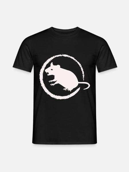 gefährliche Ratte - Nagetier - Männer T-Shirt - Schwarz
