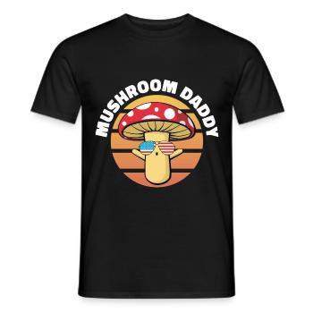Mushroom pickers and mushroom friends - Men's T-Shirt - black - Front - AI Model Male 178 light (178cm)
