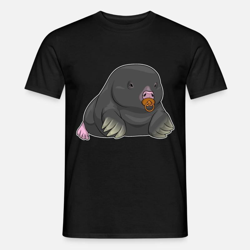 Maulwurf Schnuller - Männer T-Shirt - Schwarz
