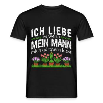 Ich Liebe Mein Mann Gärtnerin Garten - Männer T-Shirt - Schwarz - Vorne - AI Model Male 178 light (178cm)