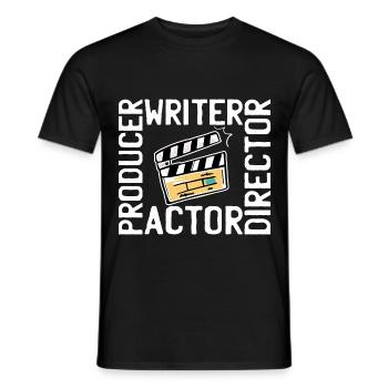 Filmemacher Film Kameramann - Männer T-Shirt - Schwarz - Vorne - AI Model Male 178 light (178cm)