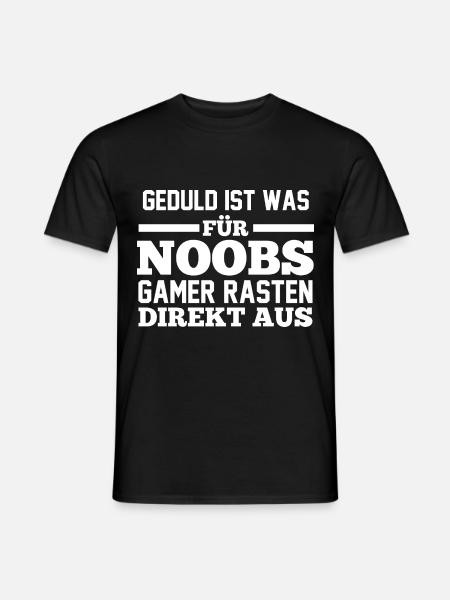 Gaming Zocken Zocker Gamer - Männer T-Shirt - Schwarz