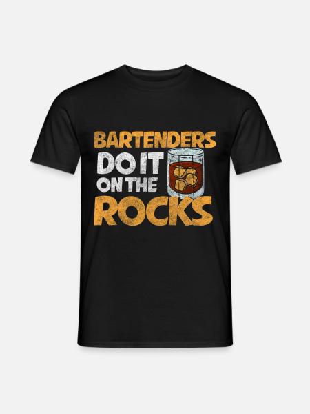 Bar Waiter Drink Humor - Men's T-Shirt - black