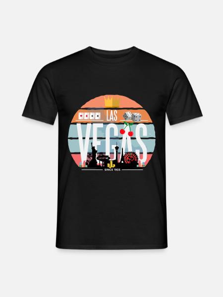 Las Vegas - T-shirt homme - noir