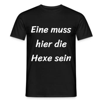 Hexe Zaubern Hexen Mädchen - Männer T-Shirt - Schwarz - Vorne - AI Model Male 178 light (178cm)