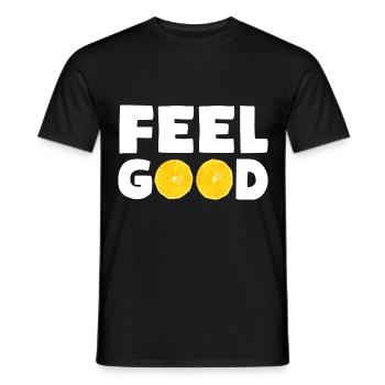 FEEL GOOD Lemons - Men's T-Shirt - black - Front - AI Model Male 178 light (178cm)