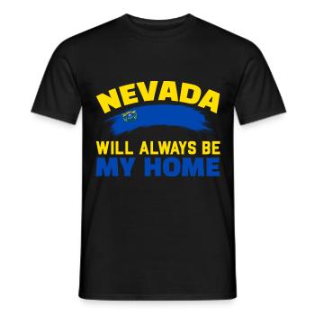 Le Nevada sera toujours ma maison USA Amérique Ne - T-shirt homme - noir - Devant - AI Model Male 178 light (178cm)