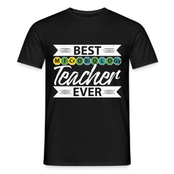 Beste Lehrerin aller Zeiten Biologe Wissenschaft B - Männer T-Shirt - Schwarz - Vorne - AI Model Male 178 light (178cm)