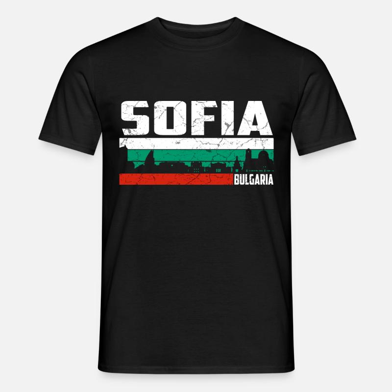 Sofia Bulgarien - Männer T-Shirt - Schwarz