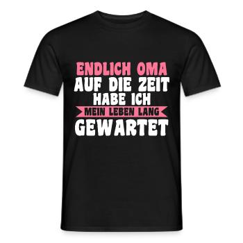 Großmutter Großmama Omi Oma - Männer T-Shirt - Schwarz - Vorne - AI Model Male 178 light (178cm)