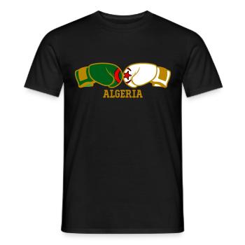 Boxing Algeria Algerian boxer - Men's T-Shirt - black - Front - AI Model Male 178 light (178cm)