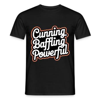 Cunning Baffling Powerful 8 - Männer T-Shirt - Schwarz - Vorne - AI Model Male 178 light (178cm)