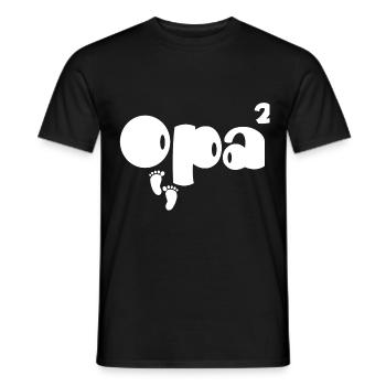 opa zwillinge Geschenkidee - Männer T-Shirt - Schwarz - Vorne - AI Model Male 178 light (178cm)