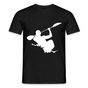 Rudern Kanu Kajak Kayak - Design - Männer T-Shirt - Schwarz - Vorne - AI Model Male 178 light (178cm)