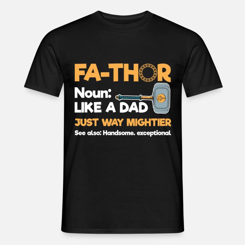 Wikinger Nordmann Donner Keltisches Symbol - Männer T-Shirt - Schwarz