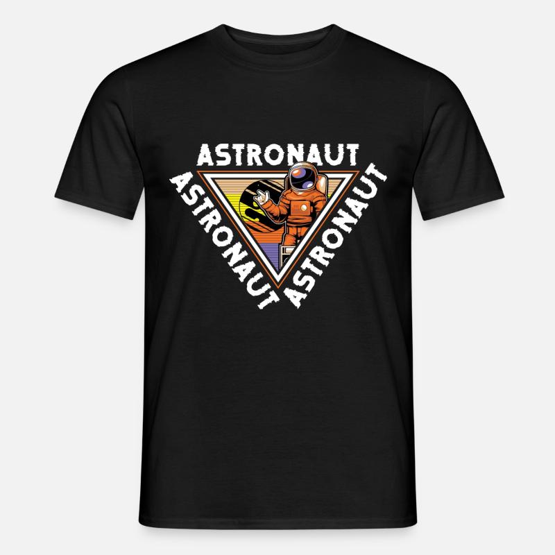Navette spatiale Spacesuit Star Rocket - T-shirt homme - noir