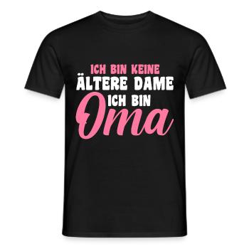 Großmutter Großmama Omi Oma - Männer T-Shirt - Schwarz - Vorne - AI Model Male 178 light (178cm)