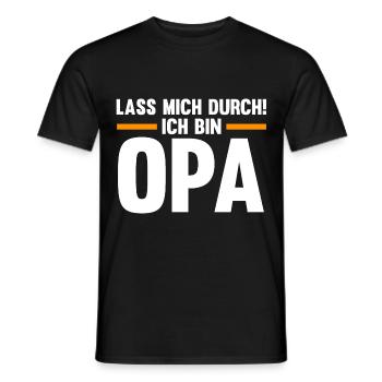 Großvater Großpapa Opi Opa - Männer T-Shirt - Schwarz - Vorne - AI Model Male 178 light (178cm)